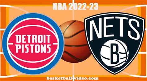detroit pistons vs brooklyn nets match player stats|Detroit Pistons vs. Brooklyn Nets Live Score and Stats .